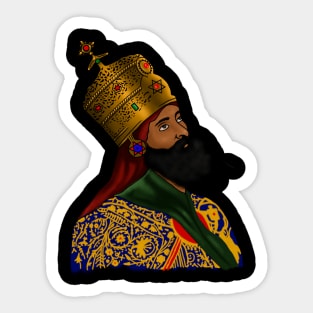 Ethiopian Emperor King, Ethiopia Colors Sticker